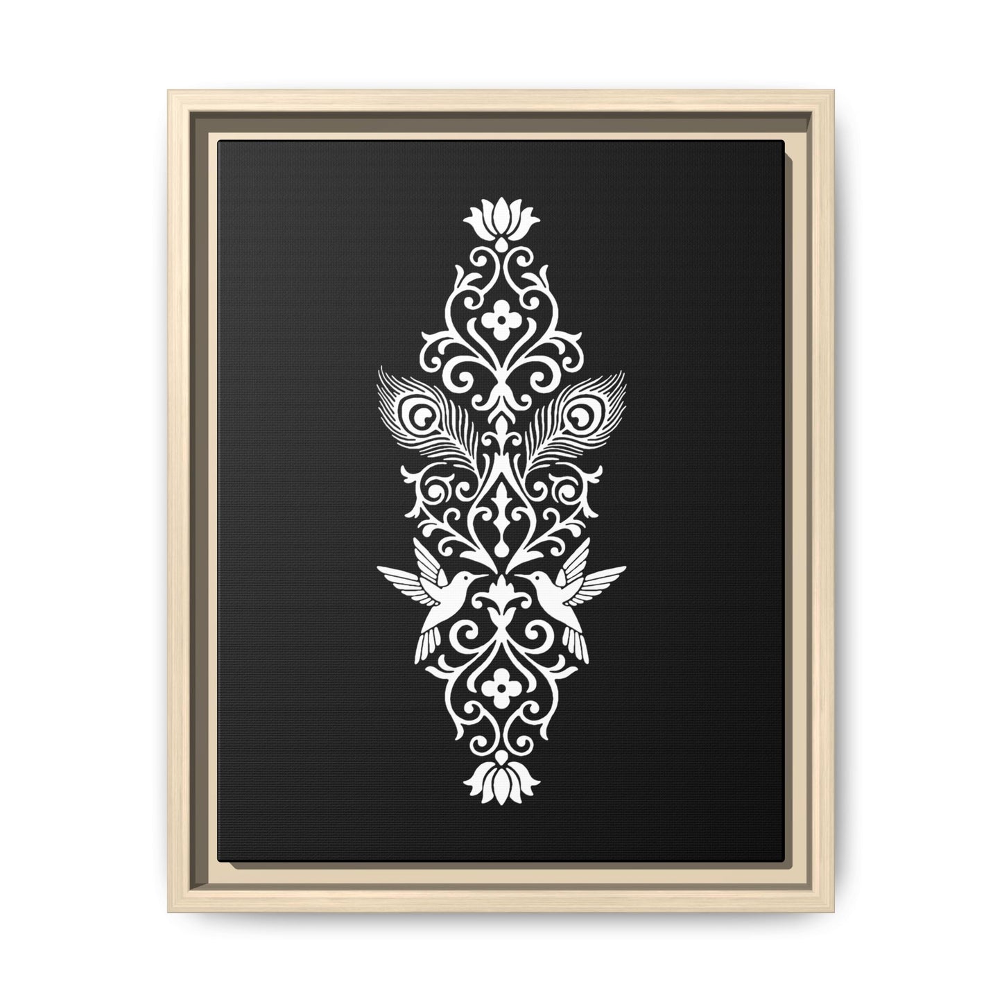 Hummingbird Soulmates - Framed Canvas