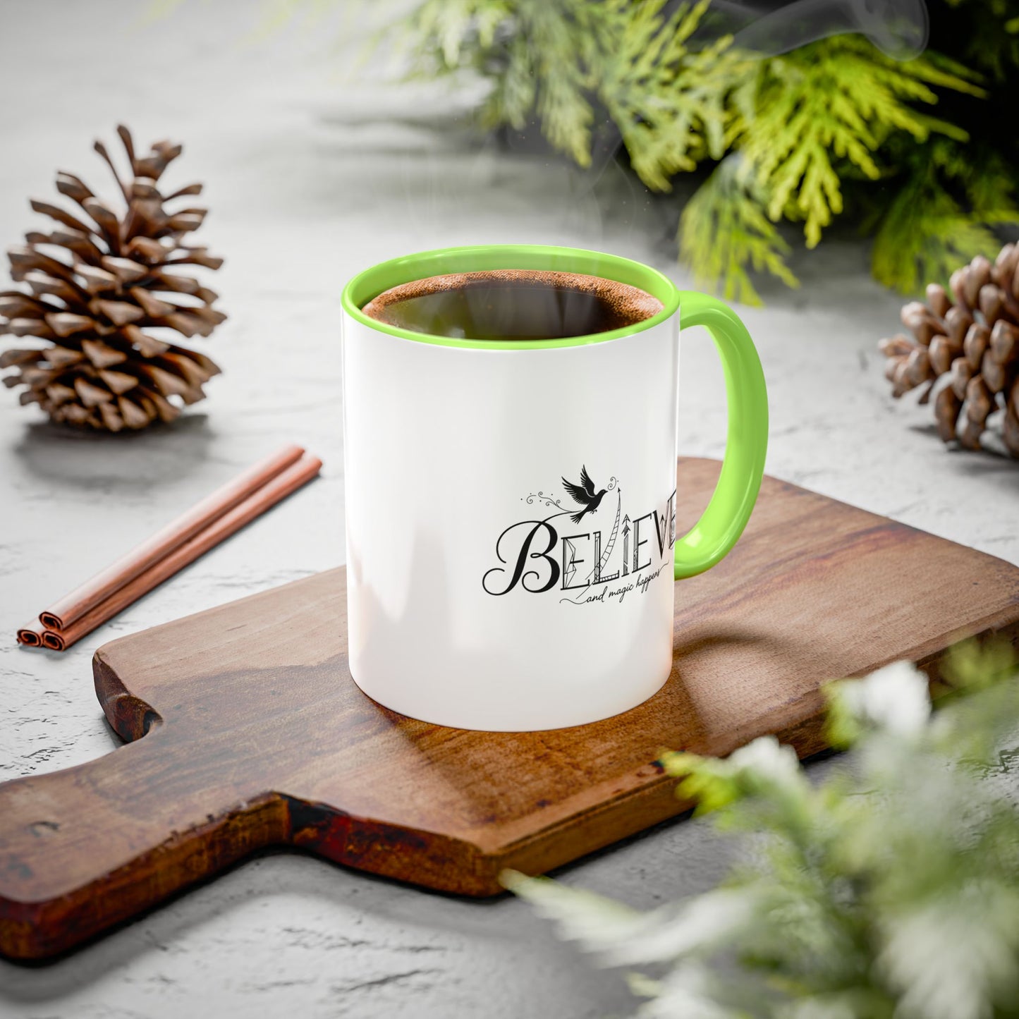 Believe and Magic Happens - Colorful Mug