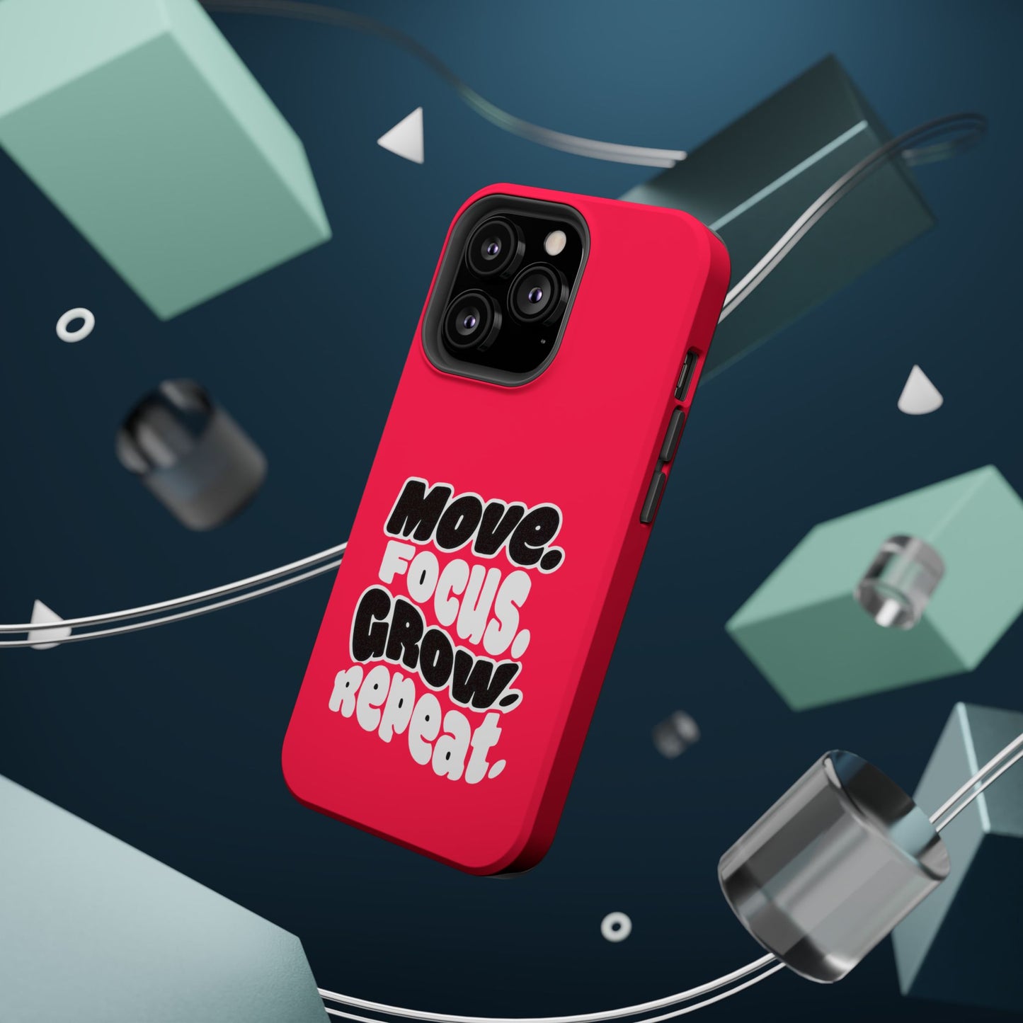 Move. Focus. Grow. Repeat. - Magnetic Phone Case
