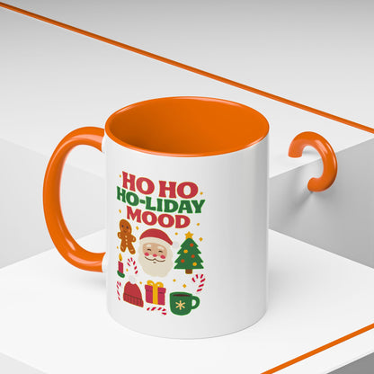 Ho Ho Ho-liday Mood - Color Accent Mug