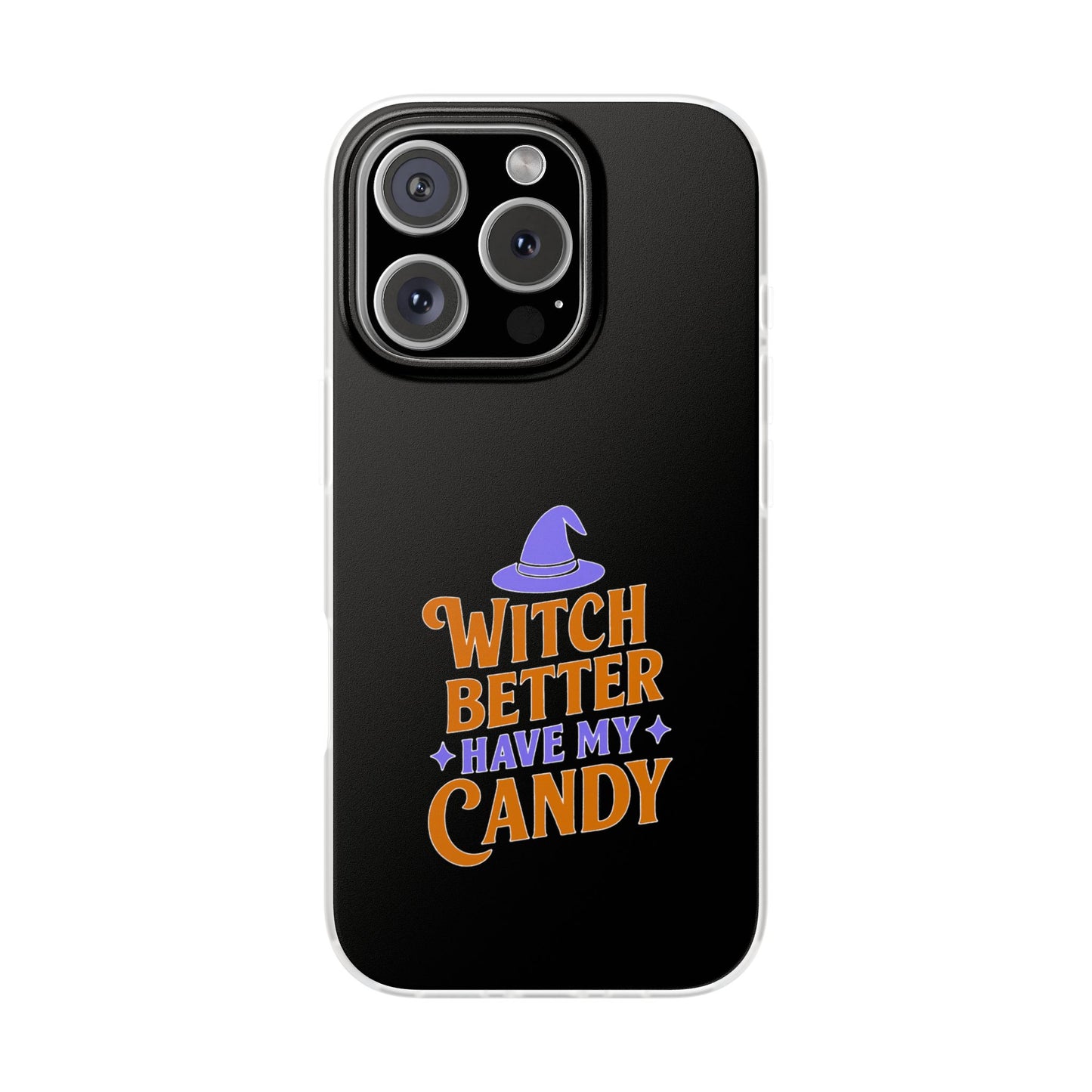Spooky Witch Flexi Case, Halloween Phone Cover, Witch Themed Phone Case, Cute Candy Case, Trick or Treat Gift, Holiday Accessory