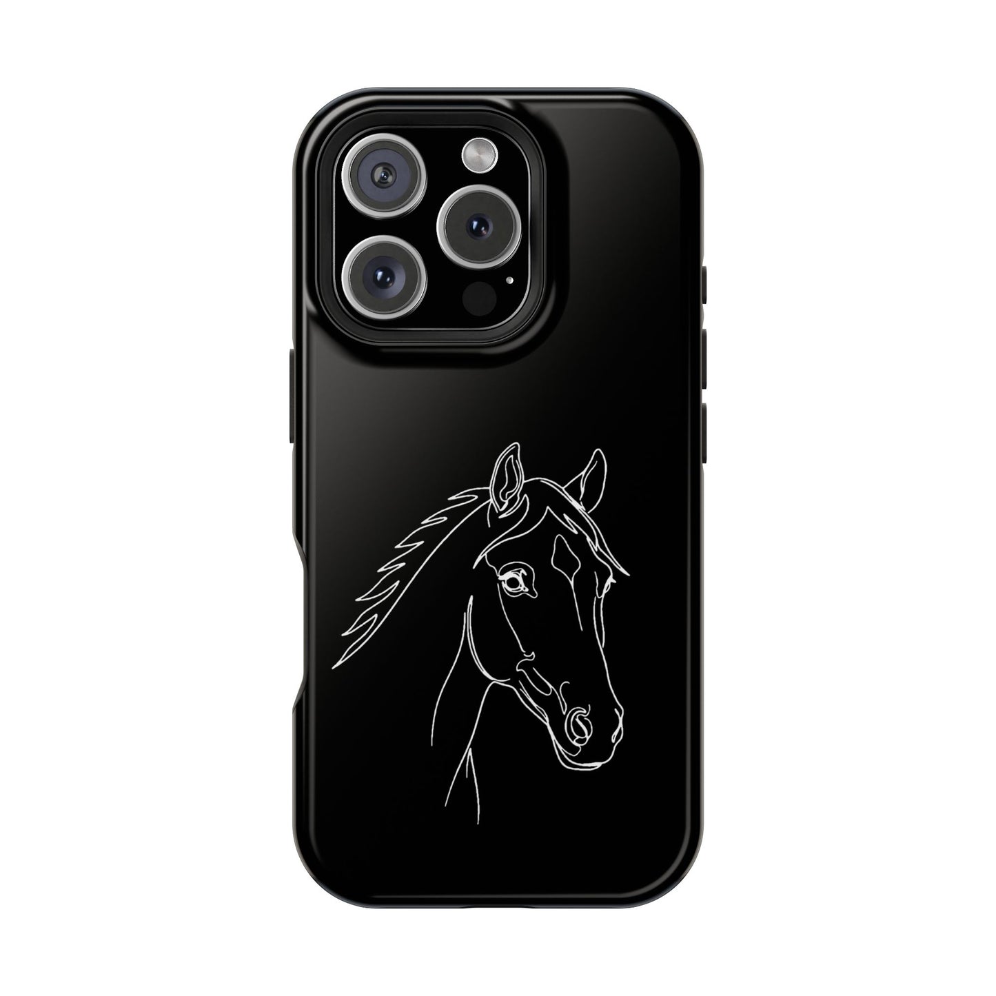 Horse Portrait Sketch - Magnetic Phone Case