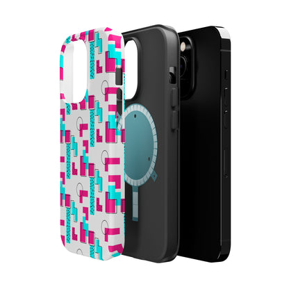 Retro Geometric Vibes - Magnetic Phone Case