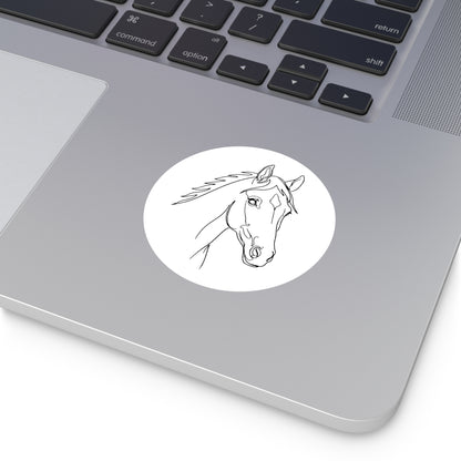 Horse Portrait Sketch - Sticker
