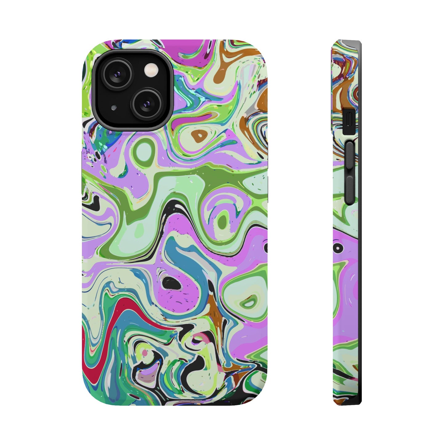 Vibrant Multi‑Color Swirl - Magnetic Phone Case