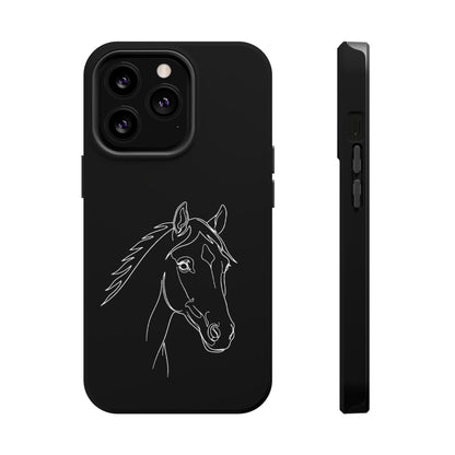 Horse Portrait Sketch - Magnetic Phone Case