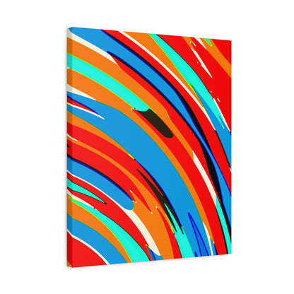 Abstract Rainbow Swirl Arc - Canvas