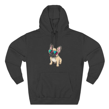 French Bulldog with Sunglasses - Hoodie