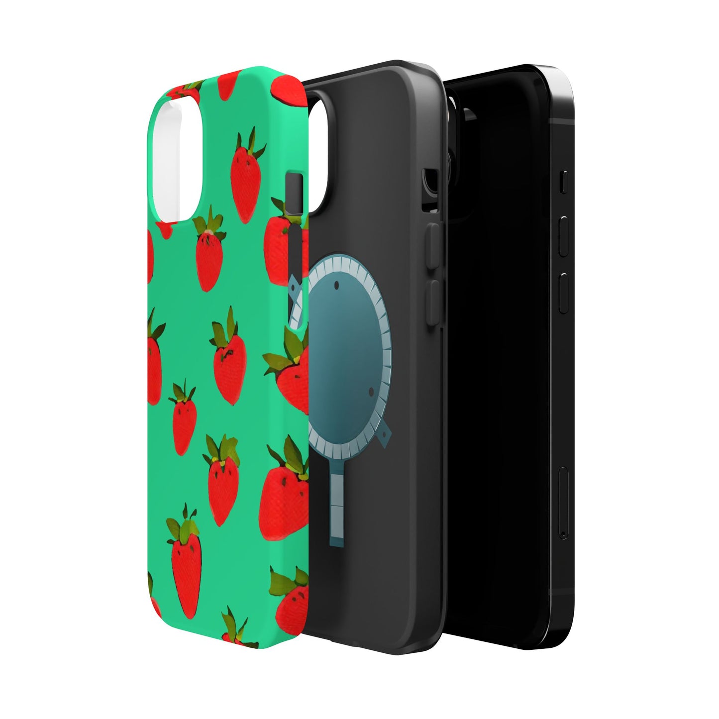 Strawberry Pattern - Magnetic Phone Case