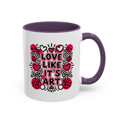Love Like It’s Art - Color Accent Mug