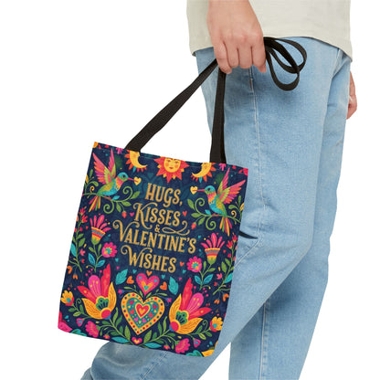 Hugs, Kisses & Valentine's Wishes - Tote Bag