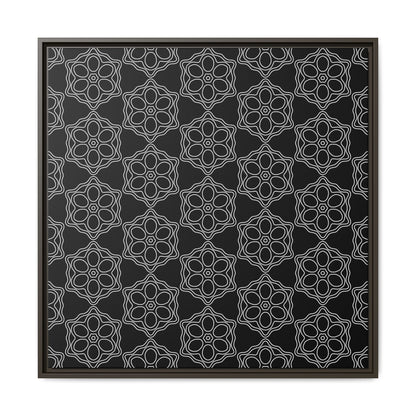 Geometric Sacred Flower - Framed Canvas