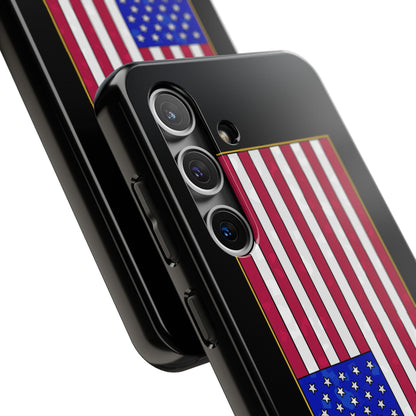 New Glory American Flag (Gold Edge Edition) - Phone Case