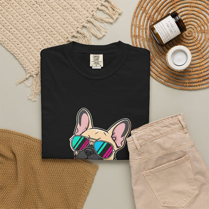 French Bulldog with Sunglasses - T-Shirt