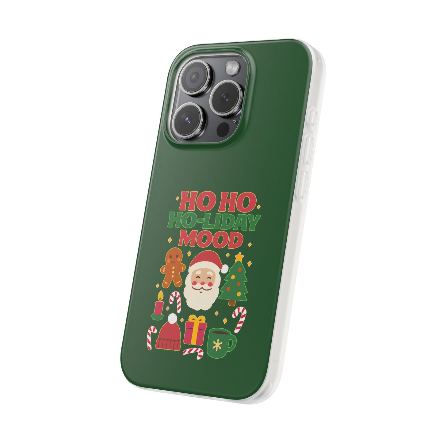 Festive Phone Case with Holiday Cheer, Christmas Gift, Winter Vibes, Ho Ho Ho Design, Cute Holiday Accessory