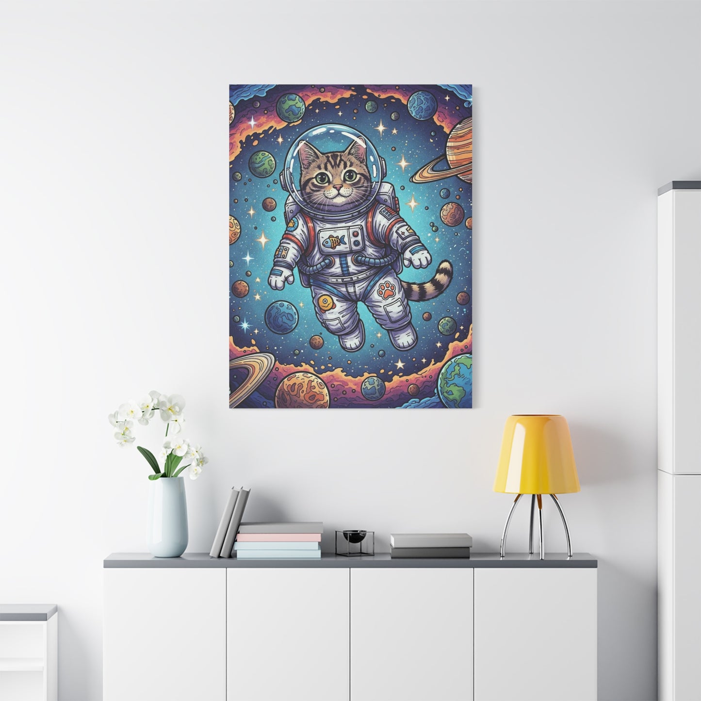 Astronaut Cat - Canvas