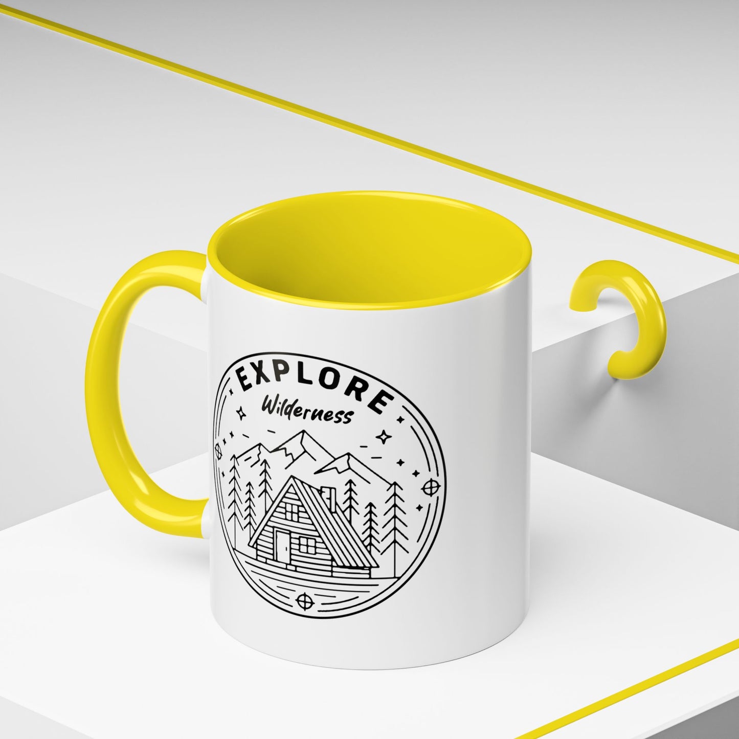 Explore Wilderness - Color Accent Mug