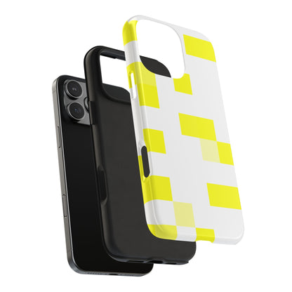 Yellow Pixel Grid -  Phone Case