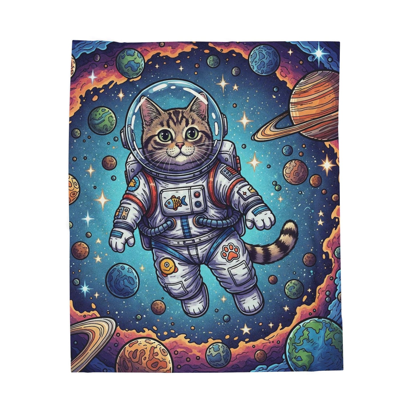 Astronaut Cat - Blanket
