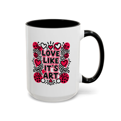 Love Like It’s Art - Color Accent Mug