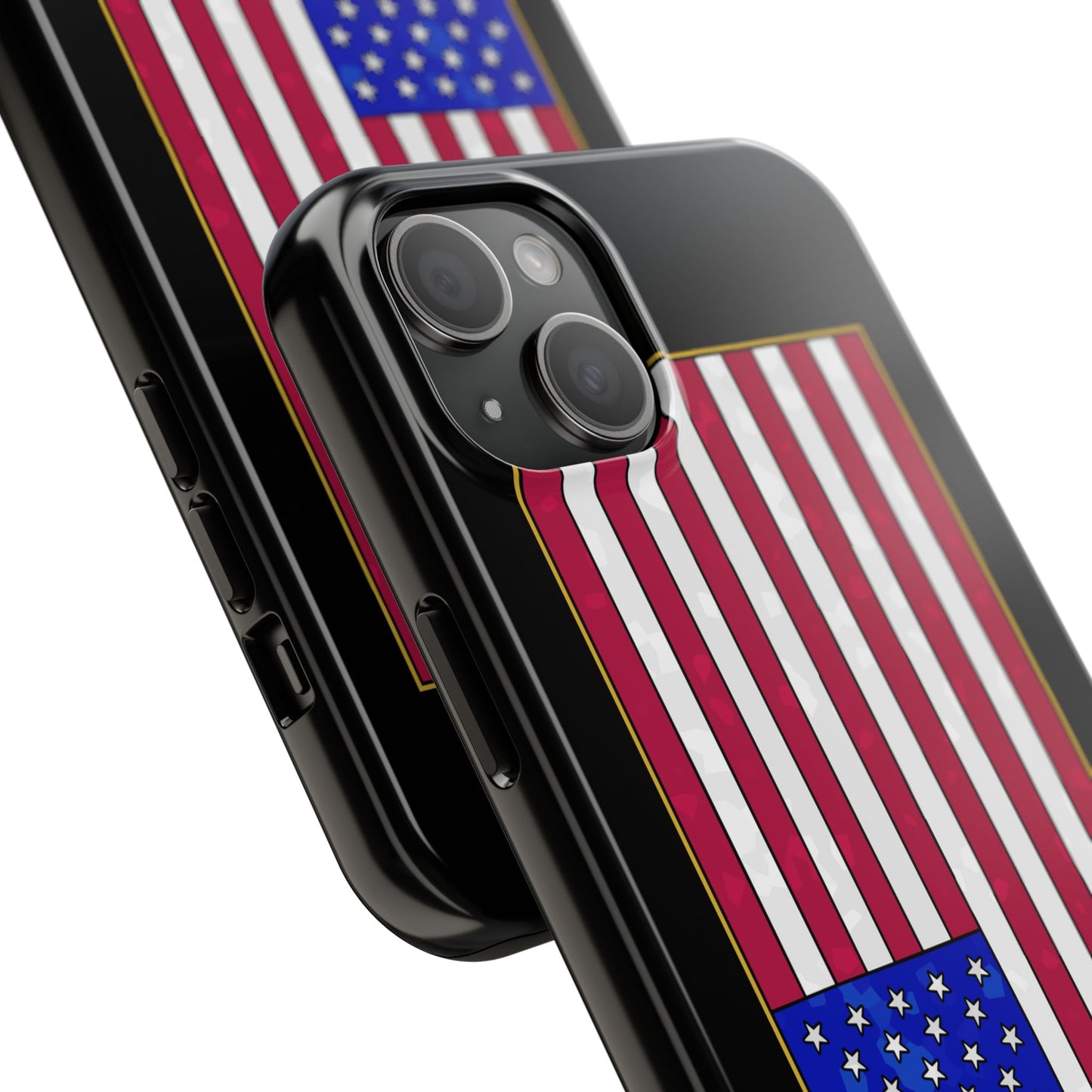 New Glory American Flag (Gold Edge Edition) - Phone Case