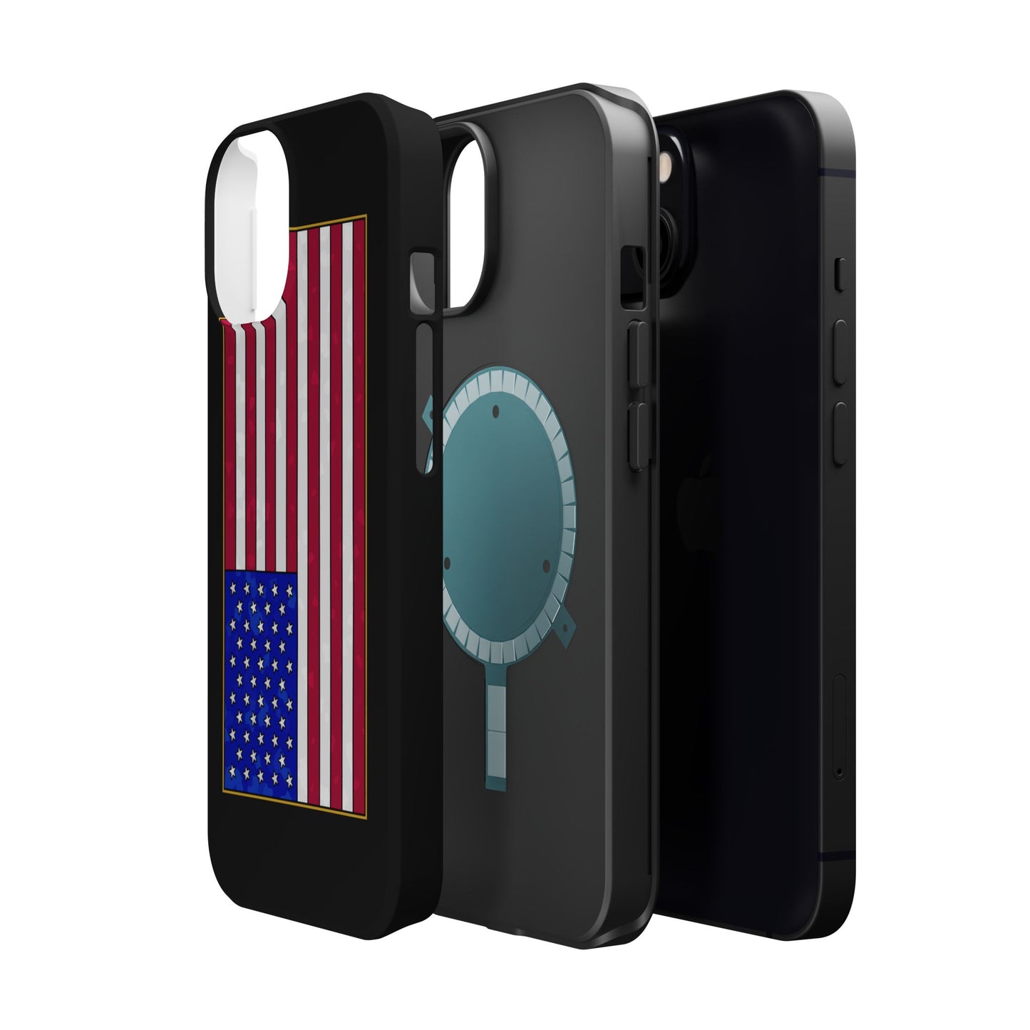 New Glory American Flag (Gold Edge Edition) - Magnetic Phone Case