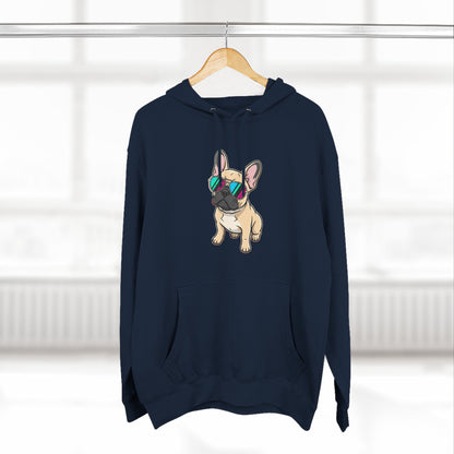 French Bulldog with Sunglasses - Hoodie