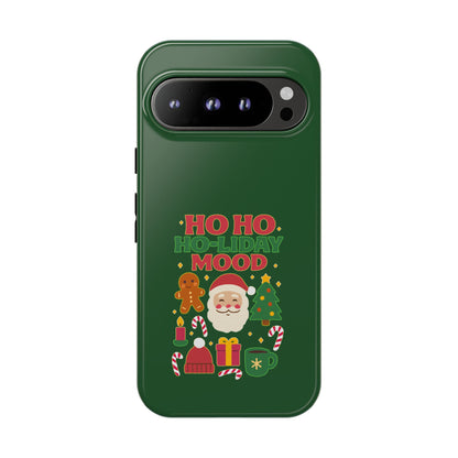 Christmas Phone Case, Ho Ho Ho-liday Mood, Festive Phone Cover, Santa Christmas Accessory, Holiday Gift, Winter Vibes