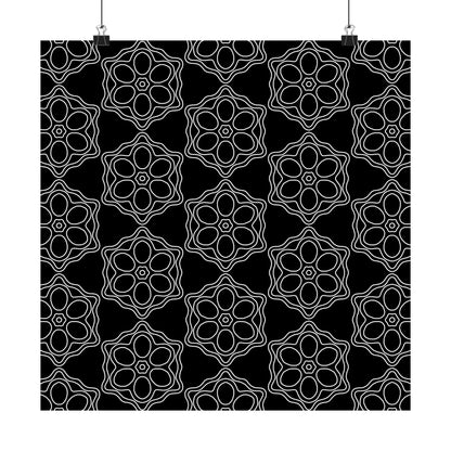 Geometric Sacred Flower - Poster