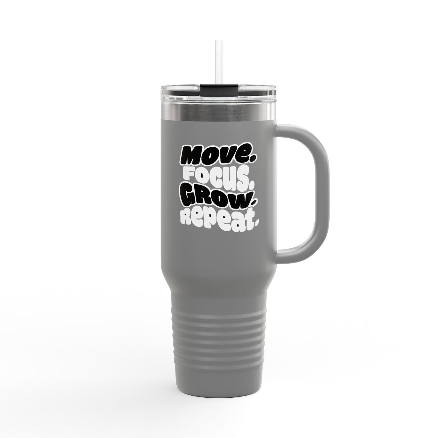 Move. Focus. Grow. Repeat. - Insulated Mug