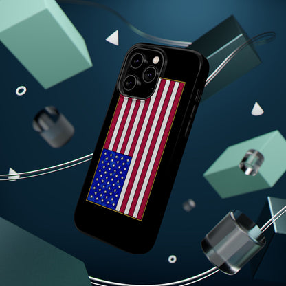 New Glory American Flag (Gold Edge Edition) - Magnetic Phone Case