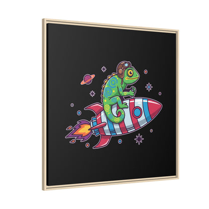 Cosmic Rider - Framed Canvas