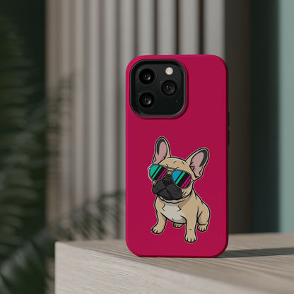 French Bulldog with Sunglasses - Magnetic Phone Case