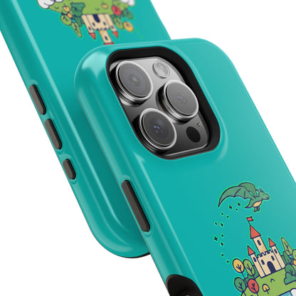 Floating Castle Dragon - Magical Fantasy Island - Magnetic Phone Case