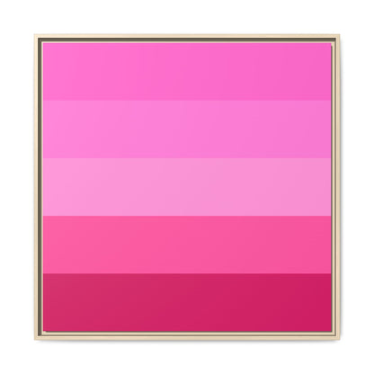 Valentine Rose Colors - Framed Canvas