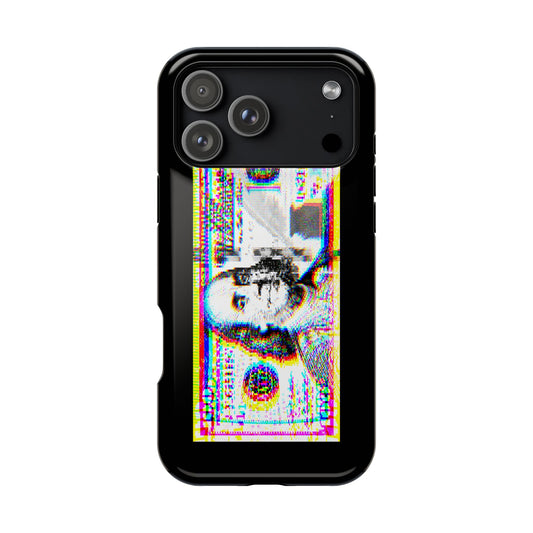 100 Dollars Bill - Neon Color Explosion - Magnetic Phone Case