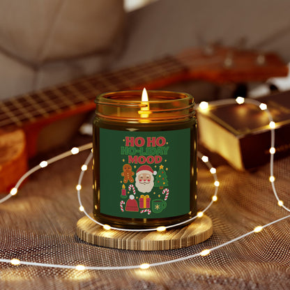 Ho Ho Ho-liday Mood Scented Candle, Coconut Apricot Wax, Relaxing Home Decor, Gift for Xmas Lovers, Cozy Atmosphere, Aromatherapy