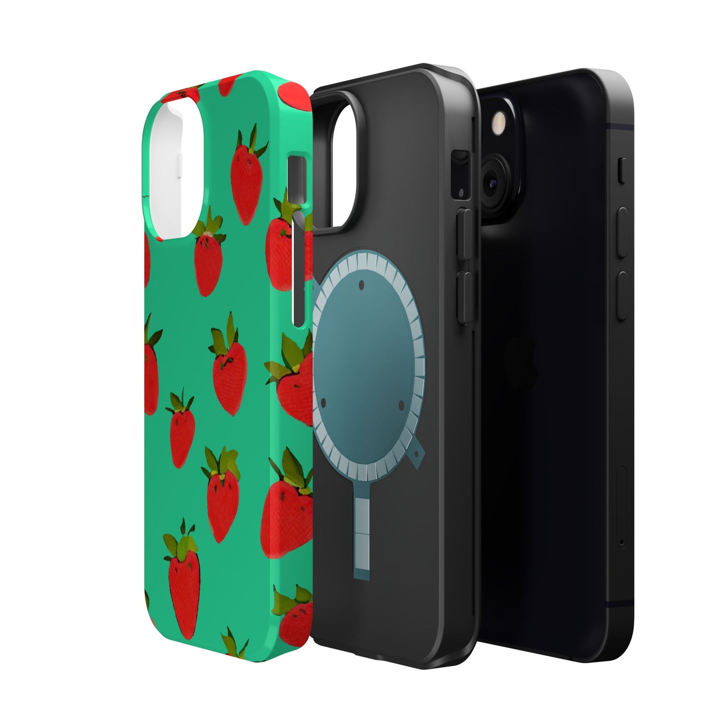 Strawberry Pattern - Magnetic Phone Case
