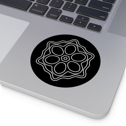 Elegant Floral Round Vinyl Stickers, Boho Home Decor, Journal Stickers, Gift Ideas, Minimalist Aesthetic