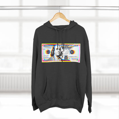 100 Dollars Bill - Neon Color Explosion - Hoodie