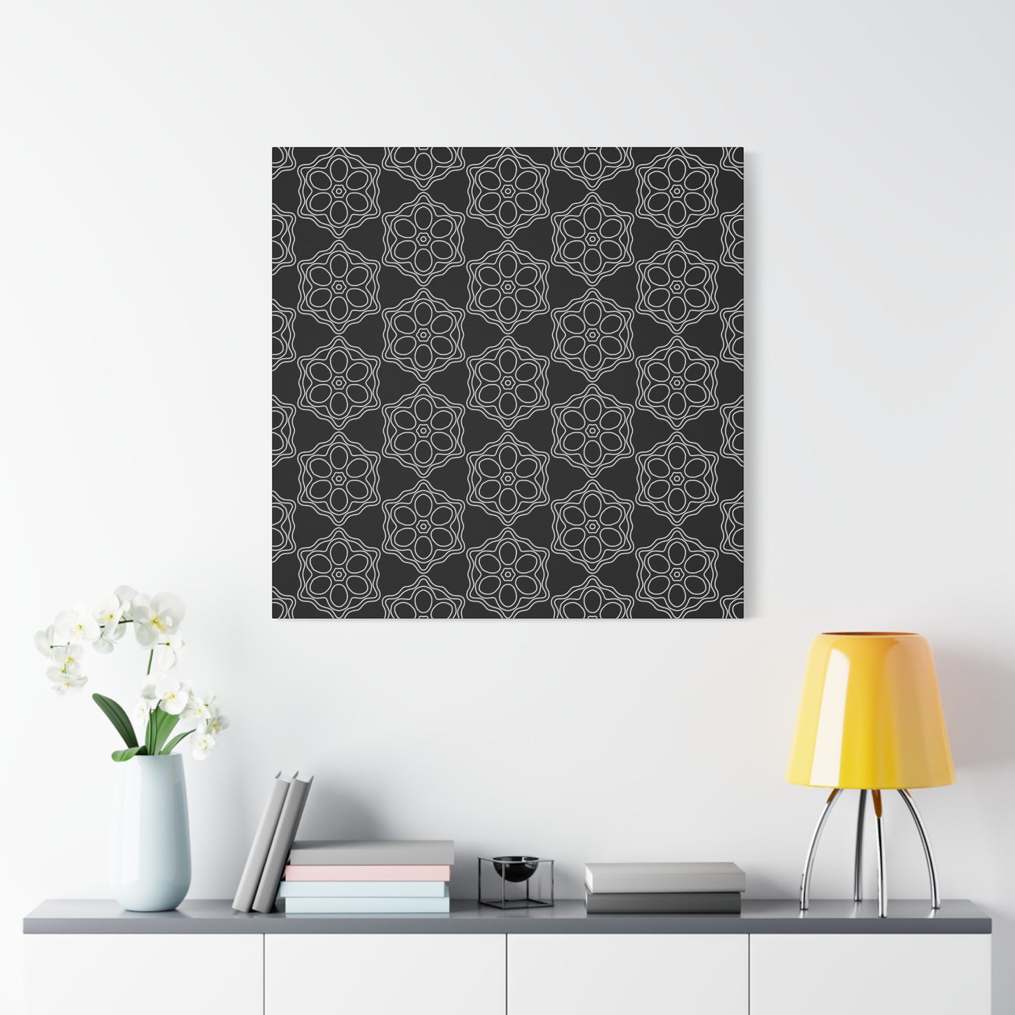 Geometric Sacred Flower - Canvas