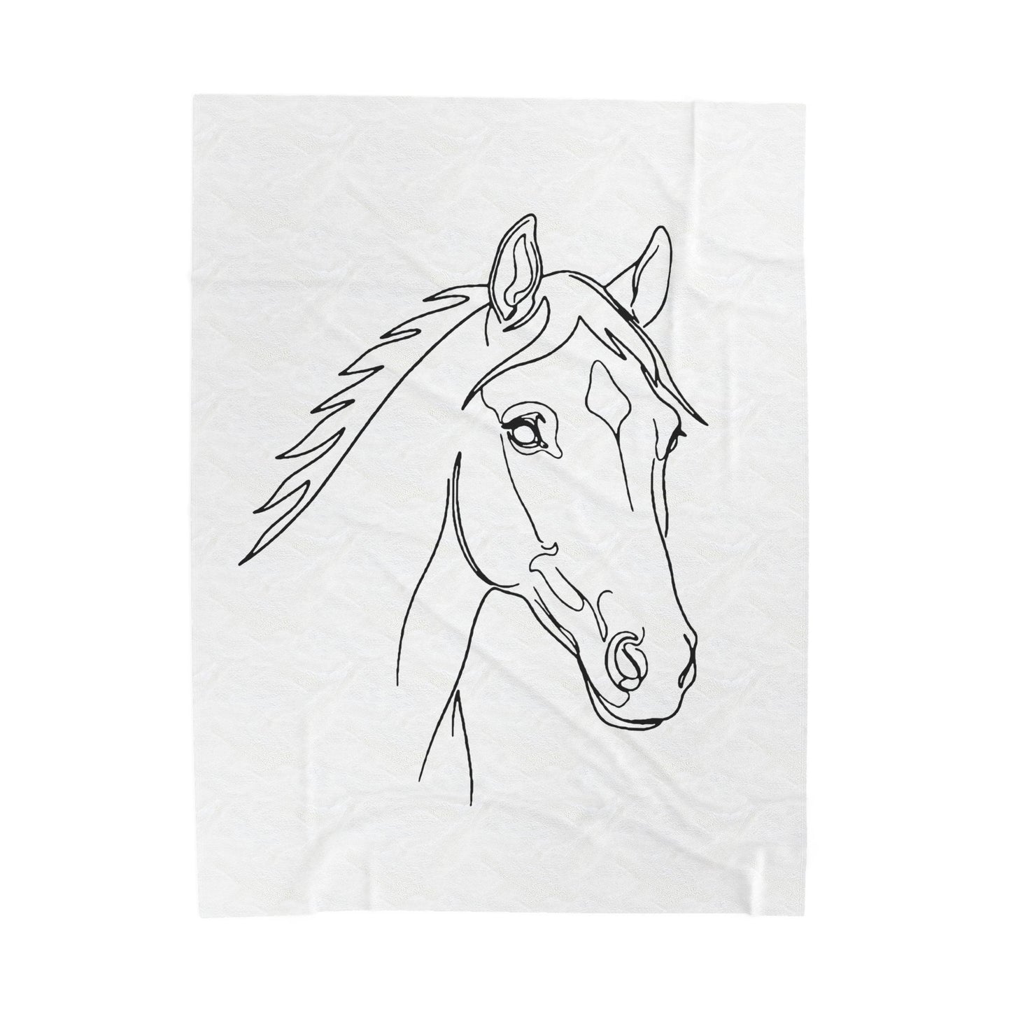 Horse Portrait Sketch - Blanket