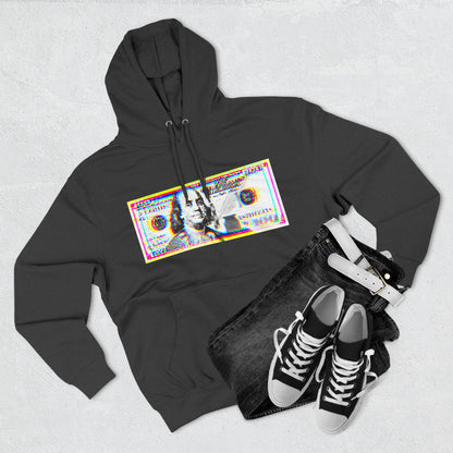 100 Dollars Bill - Neon Color Explosion - Hoodie