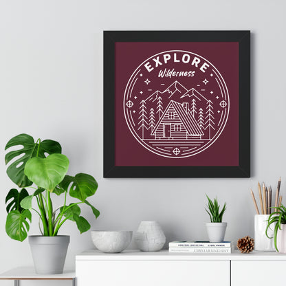 Explore Wilderness - Framed Poster