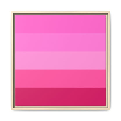 Valentine Rose Colors - Framed Canvas