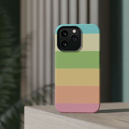 Pastel Stripes - Magnetic Phone Cover