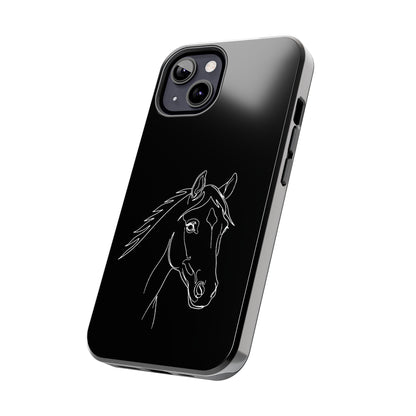 Horse Portrait Sketch - Phone Case