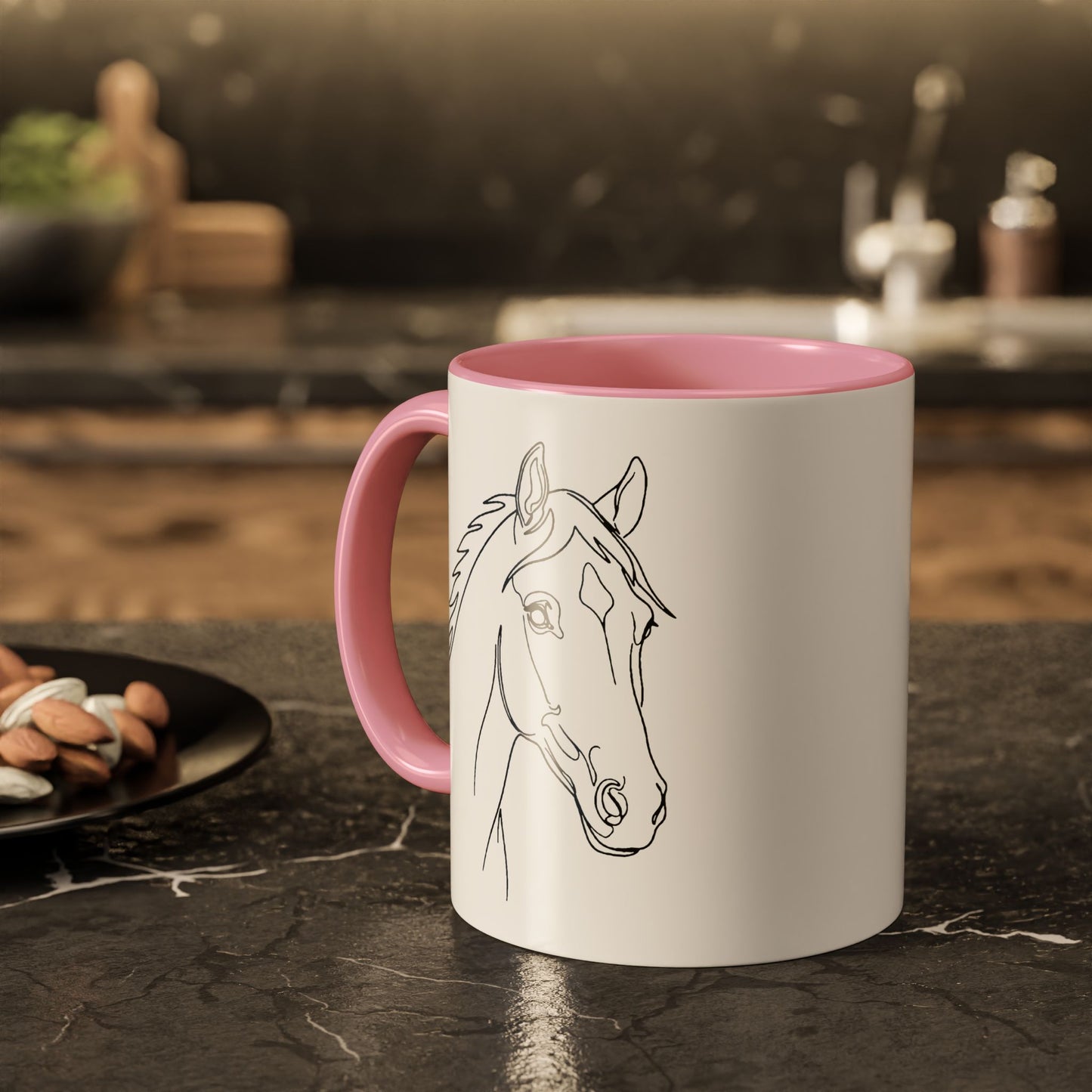 Horse Portrait Sketch - Colorful Mug