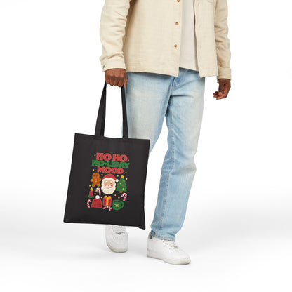 Holiday Tote Bag, Christmas Gift, Eco-Friendly Shopping, Santa Theme, Merry Christmas, Reusable Bag