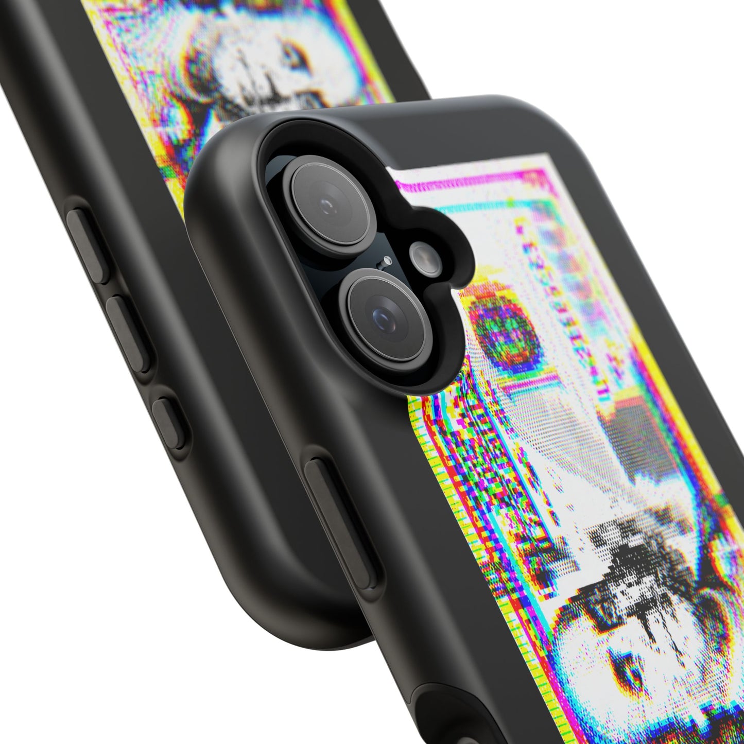 100 Dollars Bill - Neon Color Explosion - Magnetic Phone Case